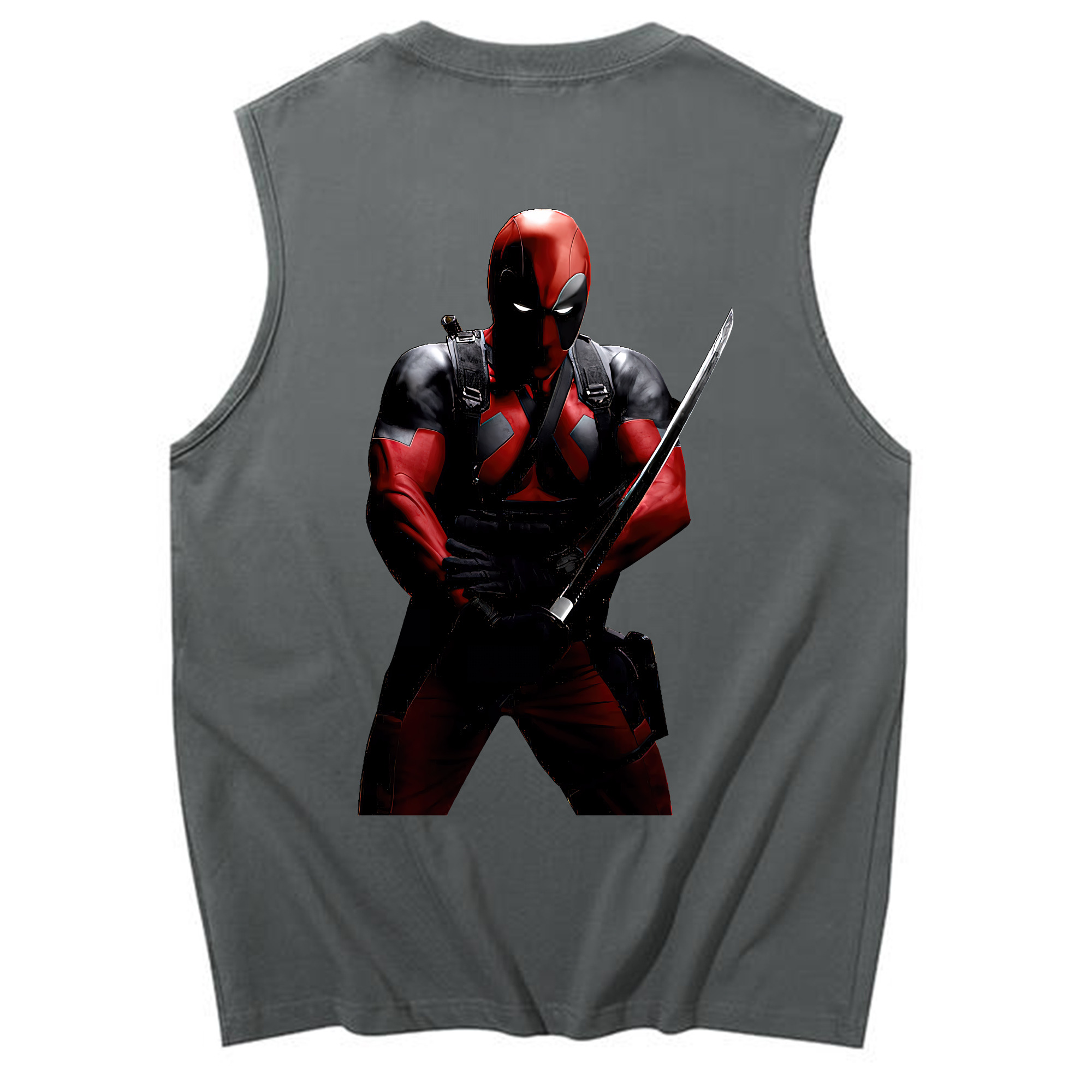 （画像用） Deadpool デッドプール コットン100％タンクトップ（背面プリント）